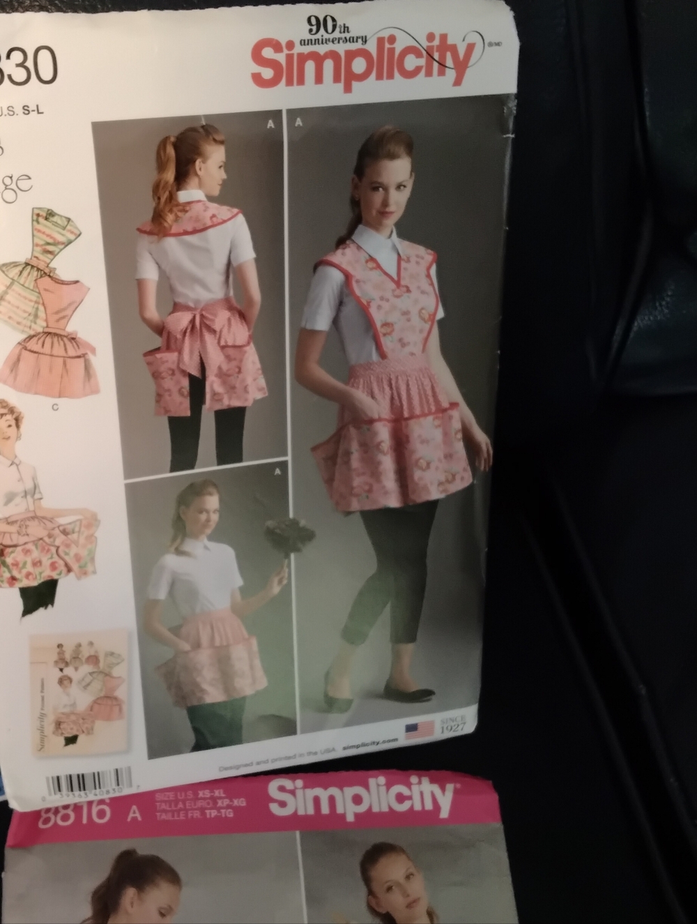 3939 Lot Of 5 Apron Patterns Simplicity New In Package . - Picture 4 of 6